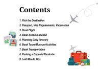 Travel Itinerary Template - Download Printable PDF | Printsbery