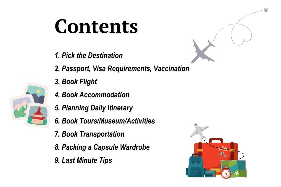 Travel Itinerary Template - Download Printable PDF | Printsbery